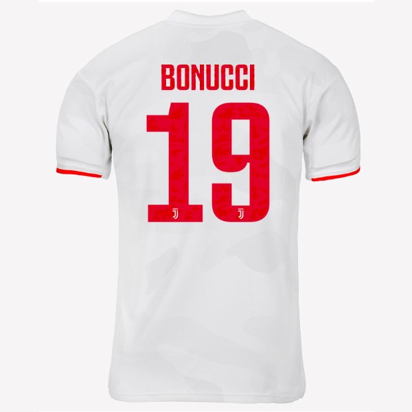 Camiseta Juventus NO.19 Bonucci 2ª Kit 2019 2020 Gris Blanco